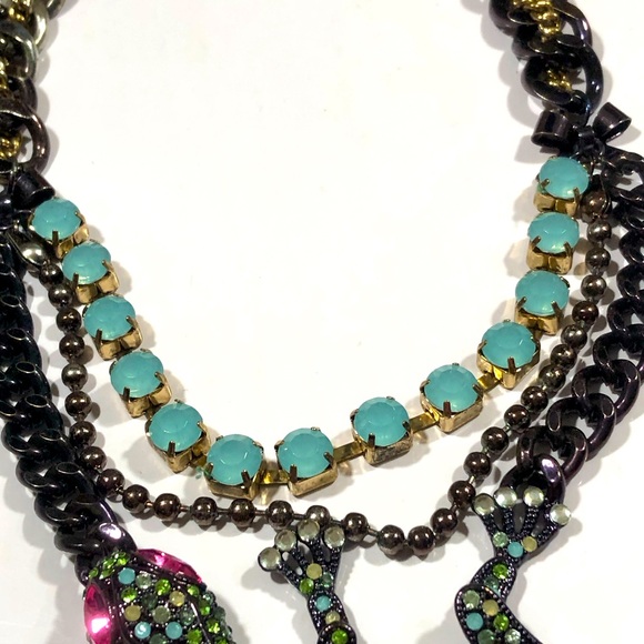 NWT salamander 🦎 statement necklace - Picture 4 of 5